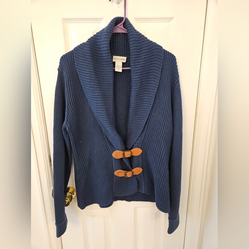 Soft surroundings belted cardigan